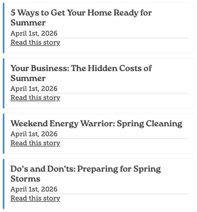 energy solutions articles